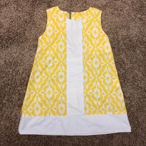 Shrimp and grits kids yellow dress